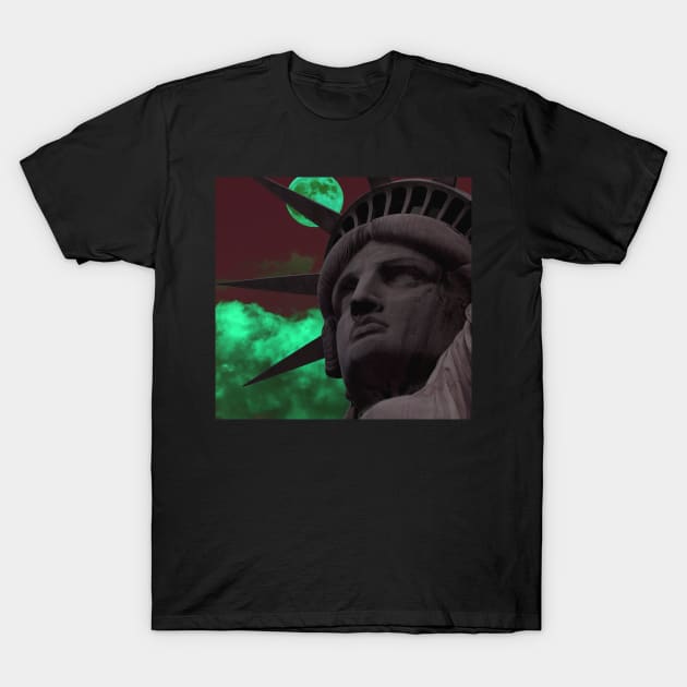 liberty statue T-Shirt by svksesmatamv